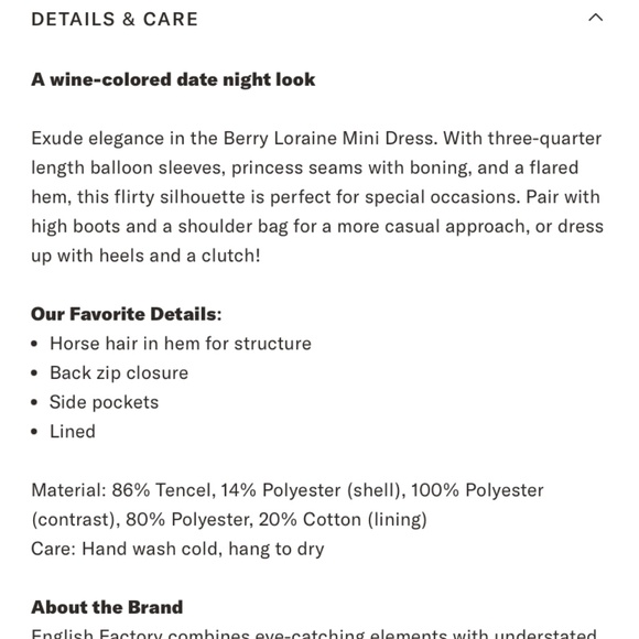 Tuckernuck English Factory - Berry Loraine Mini Dress - Picture 3 of 4